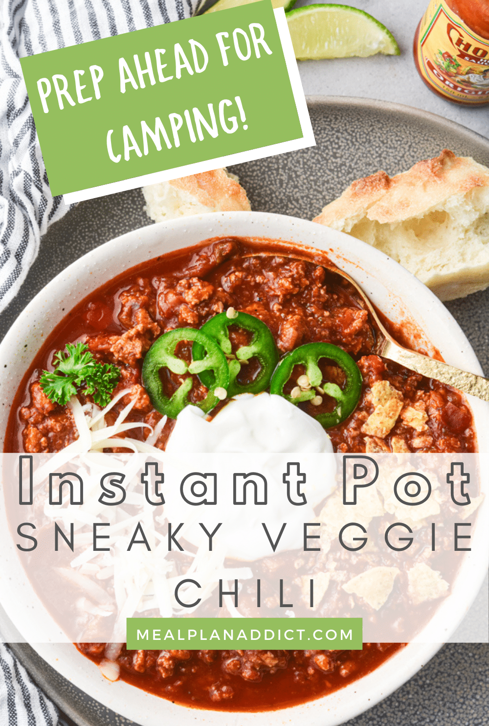 Prep Ahead Chili for a Healthy Easy Camping Meal