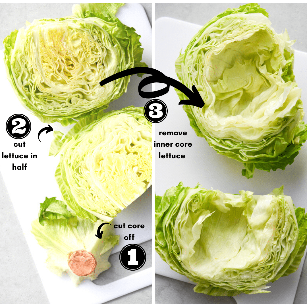 how to prep lettuce wraps