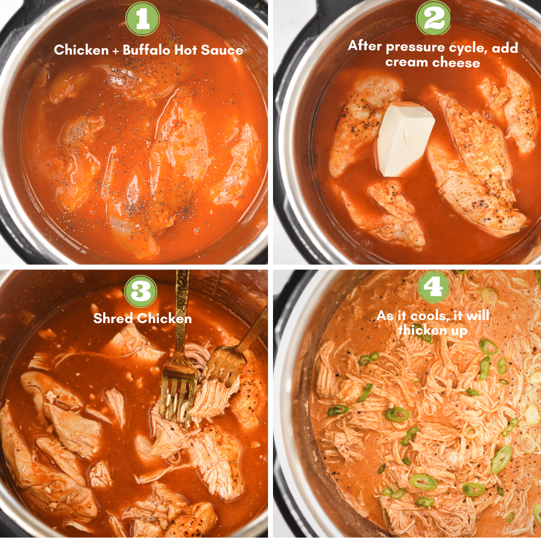 process to make buffalo chicken sliders