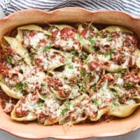 beef stuffed shells landscape