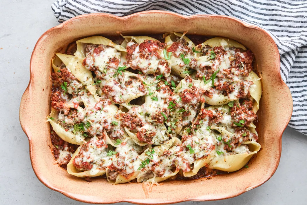 The Best Ground Beef Stuffed Pasta Shells Recipe - Mindy's Cooking