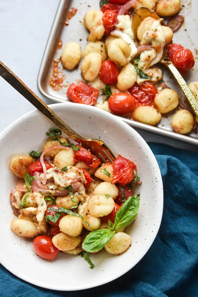 Italian Sheet Pan Gnocchi {20 minute dinner}