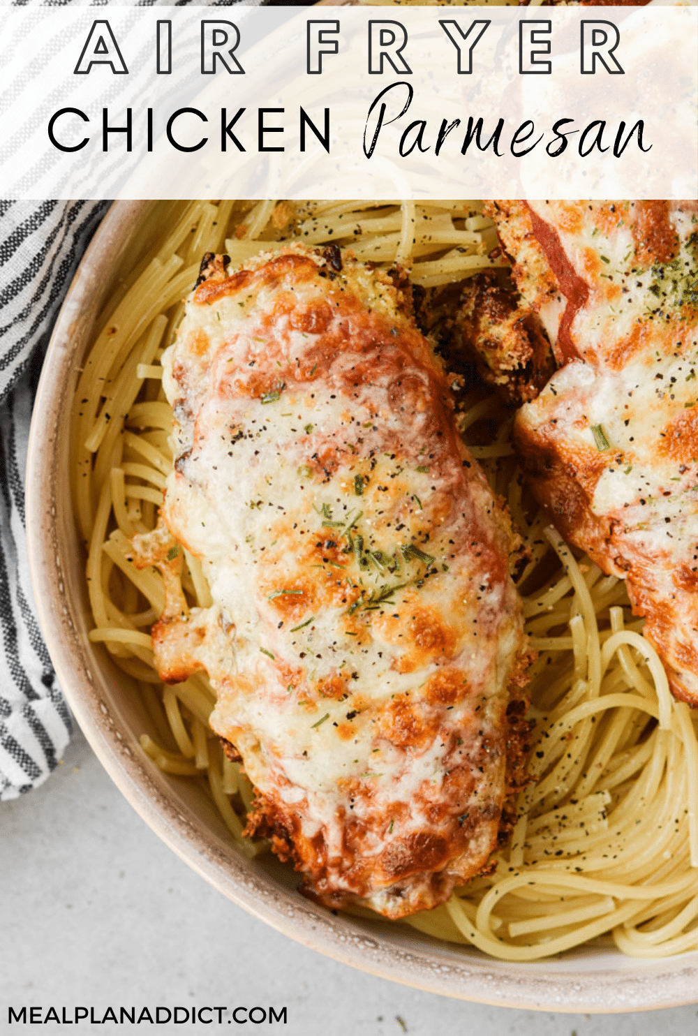 Chicken parm pin for Pinterest