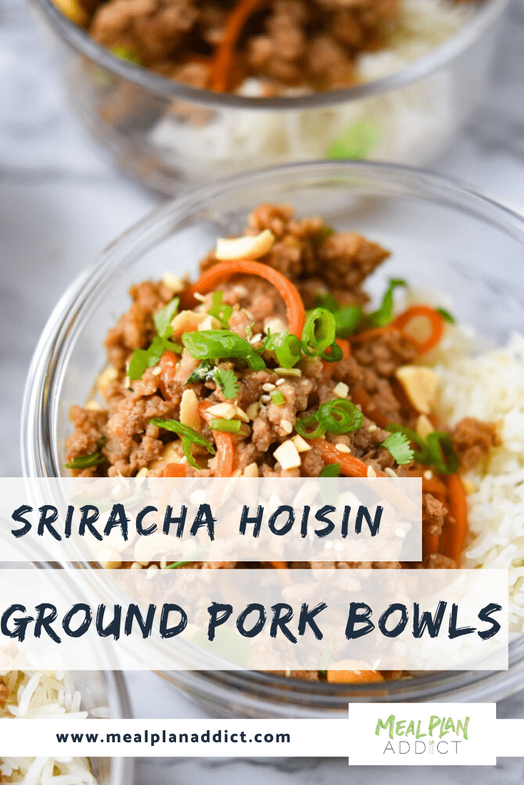 Sriracha Hoisin Ground Pork Bowls