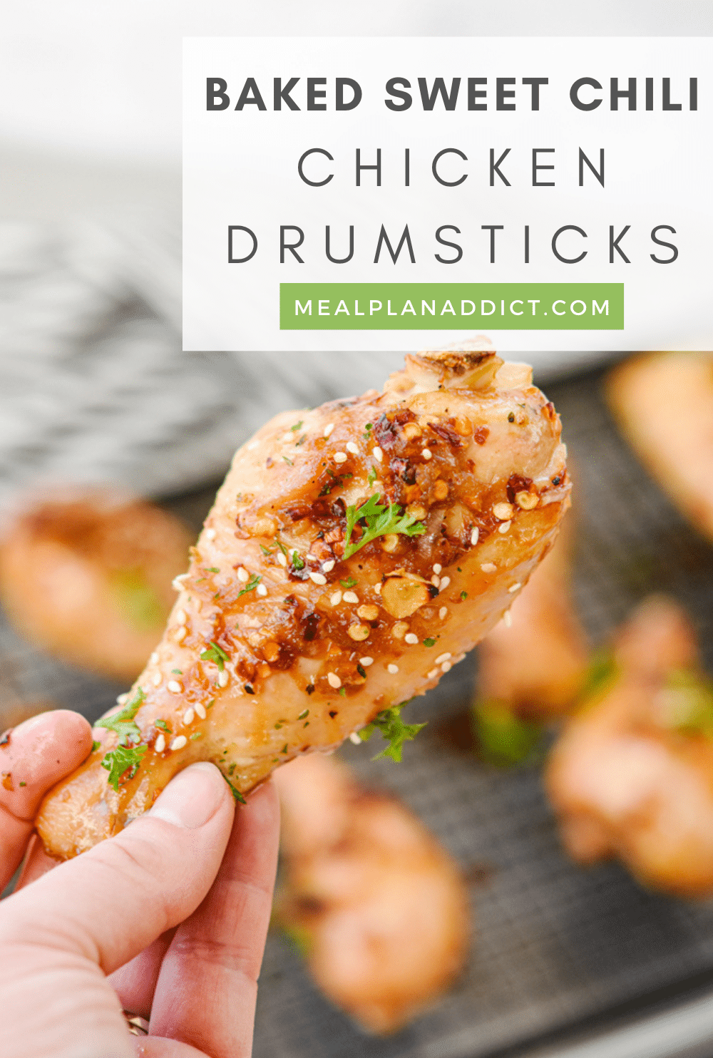 Sweet Chili Baked Chicken Drumsticks | Meal Plan Addict