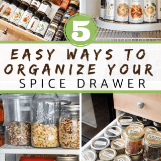 5 easy ways to organize your spice drawer