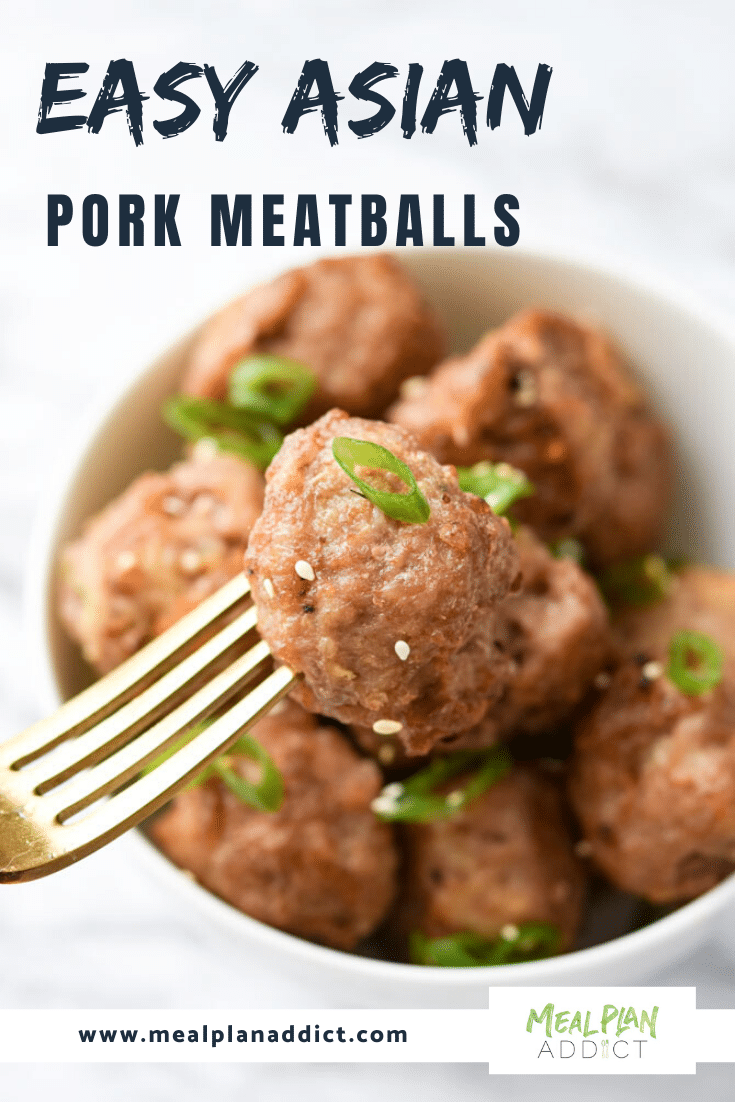 Easy Asian Pork Meatballs