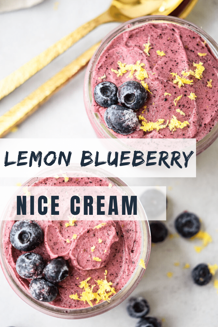 Lemon Blueberry Nice Cream