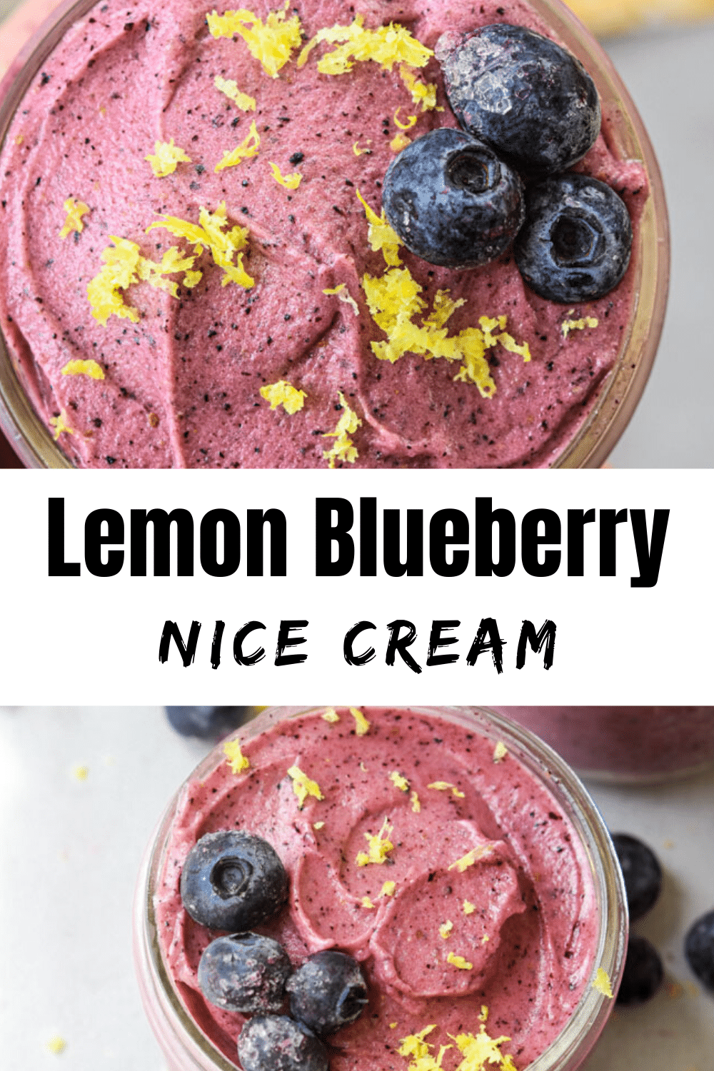 Lemon Blueberry Nice Cream {with step by step photos} Meal Plan Addict