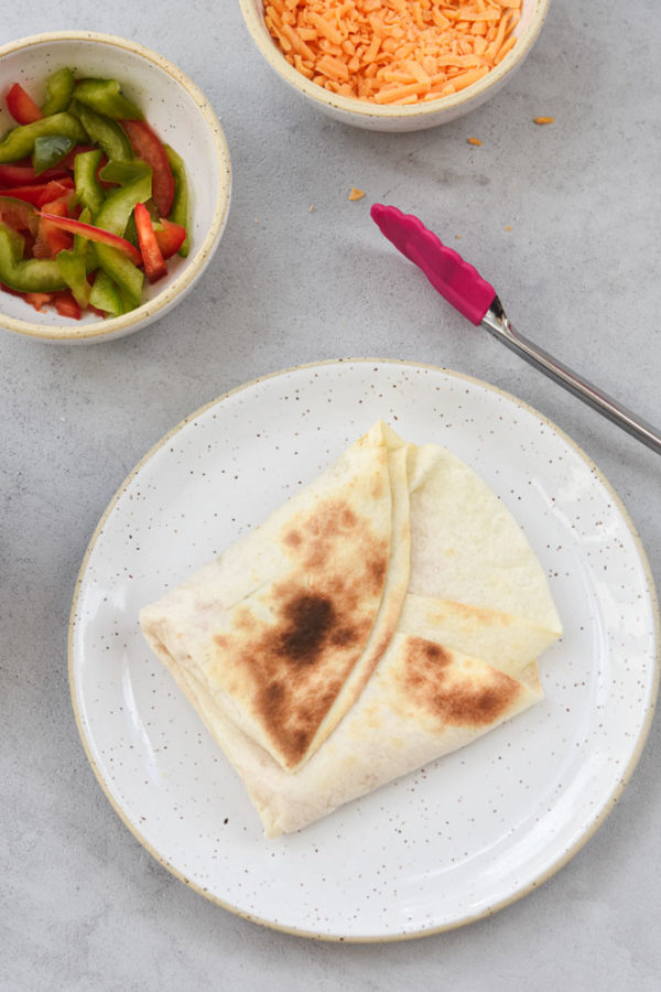 Veggie Loaded Toaster Quesadilla ("Toasterdilla") Meal Plan Addict