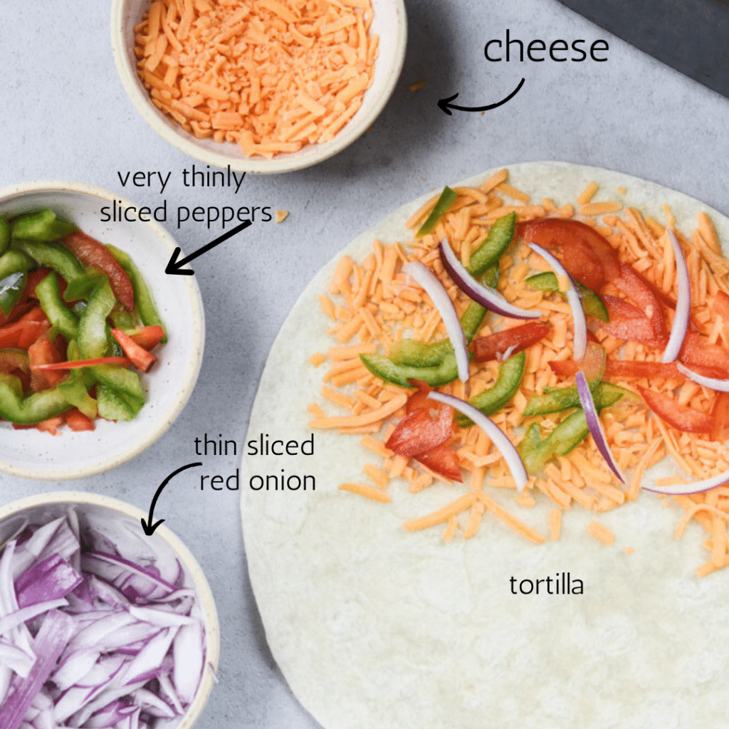 Veggie Loaded Toaster Quesadilla ("Toasterdilla") Meal Plan Addict