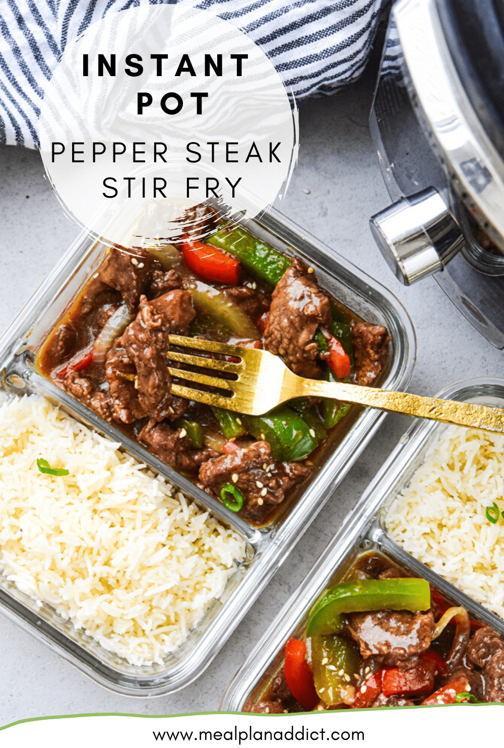 Instant Pot Pepper Steak Stir Fry