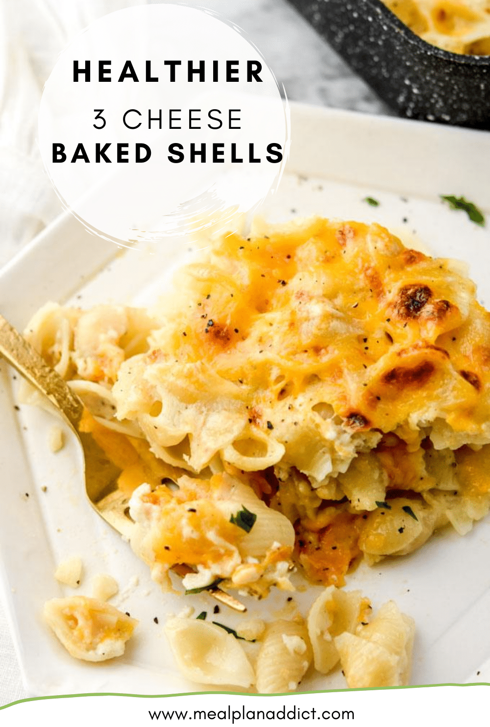 Healthier 3 Cheese Baked Shells