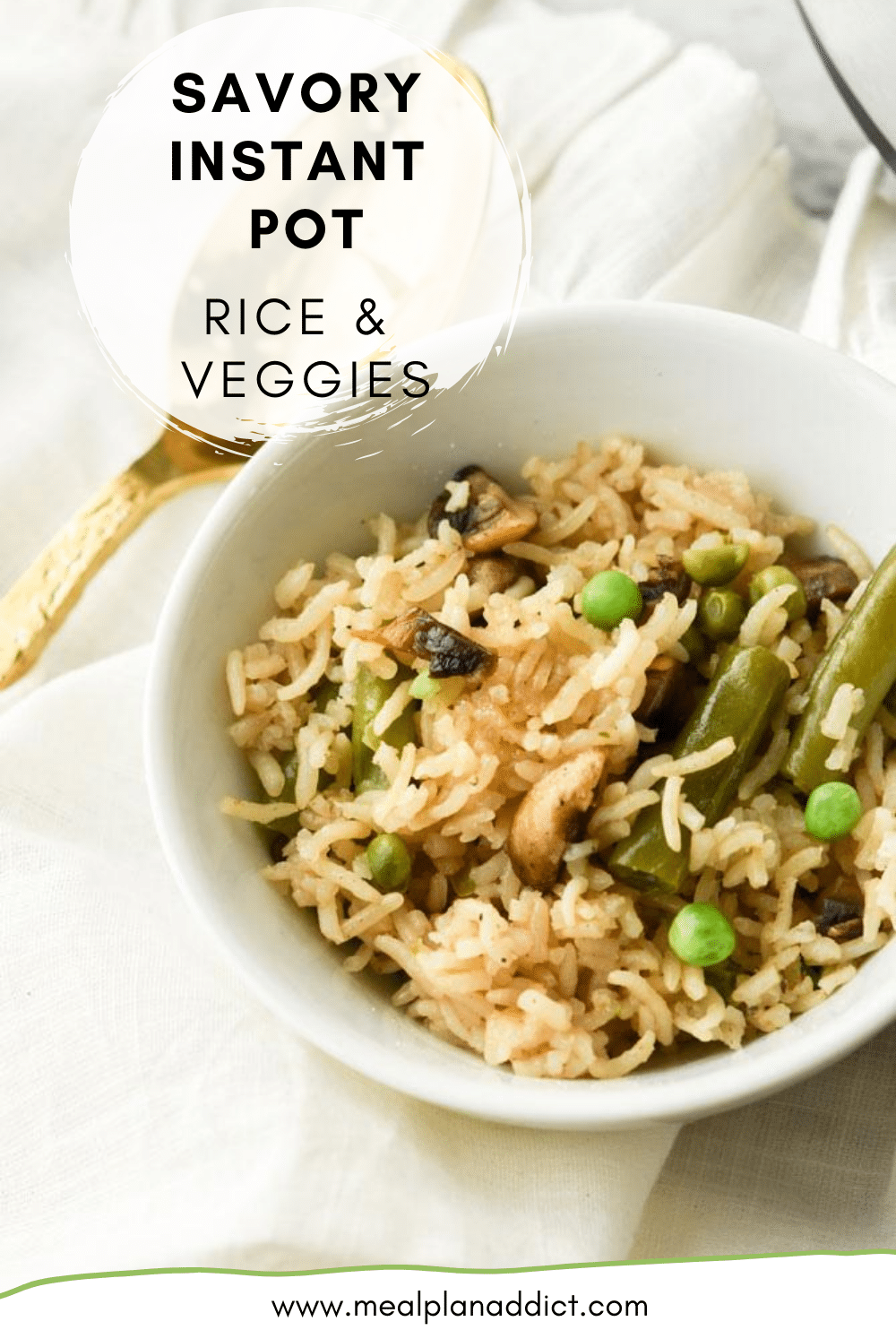 Savory Instant Pot Rice & Veggies