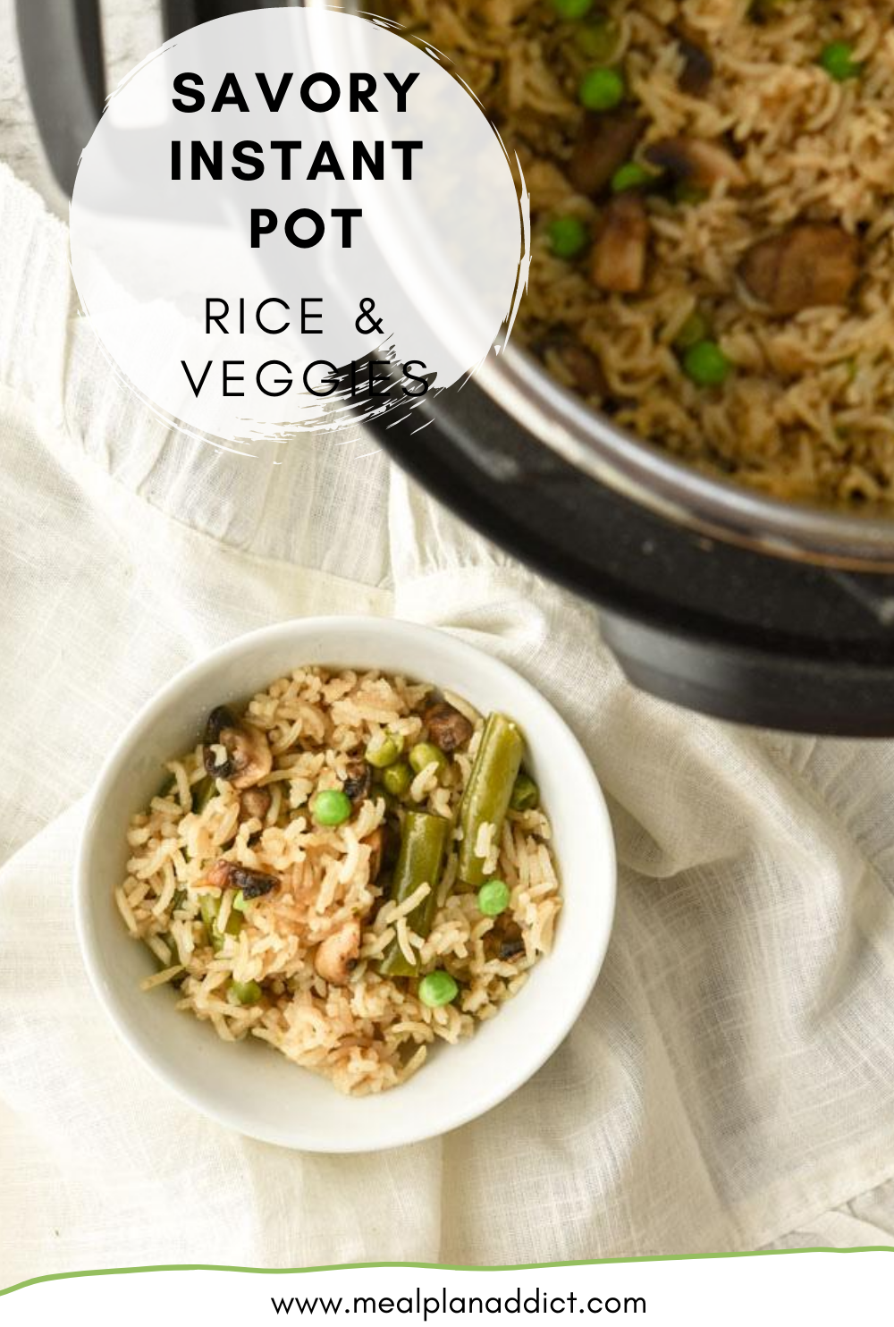 Savory Instant Pot Rice & Veggies