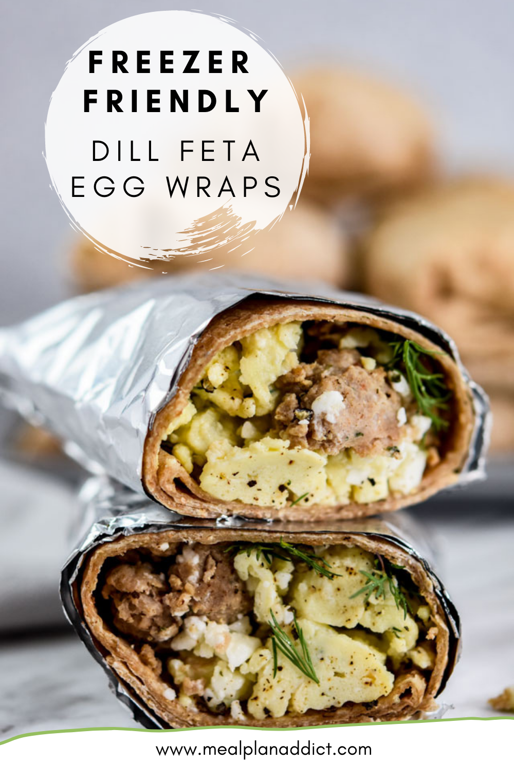 Dill Feta Egg Wraps
