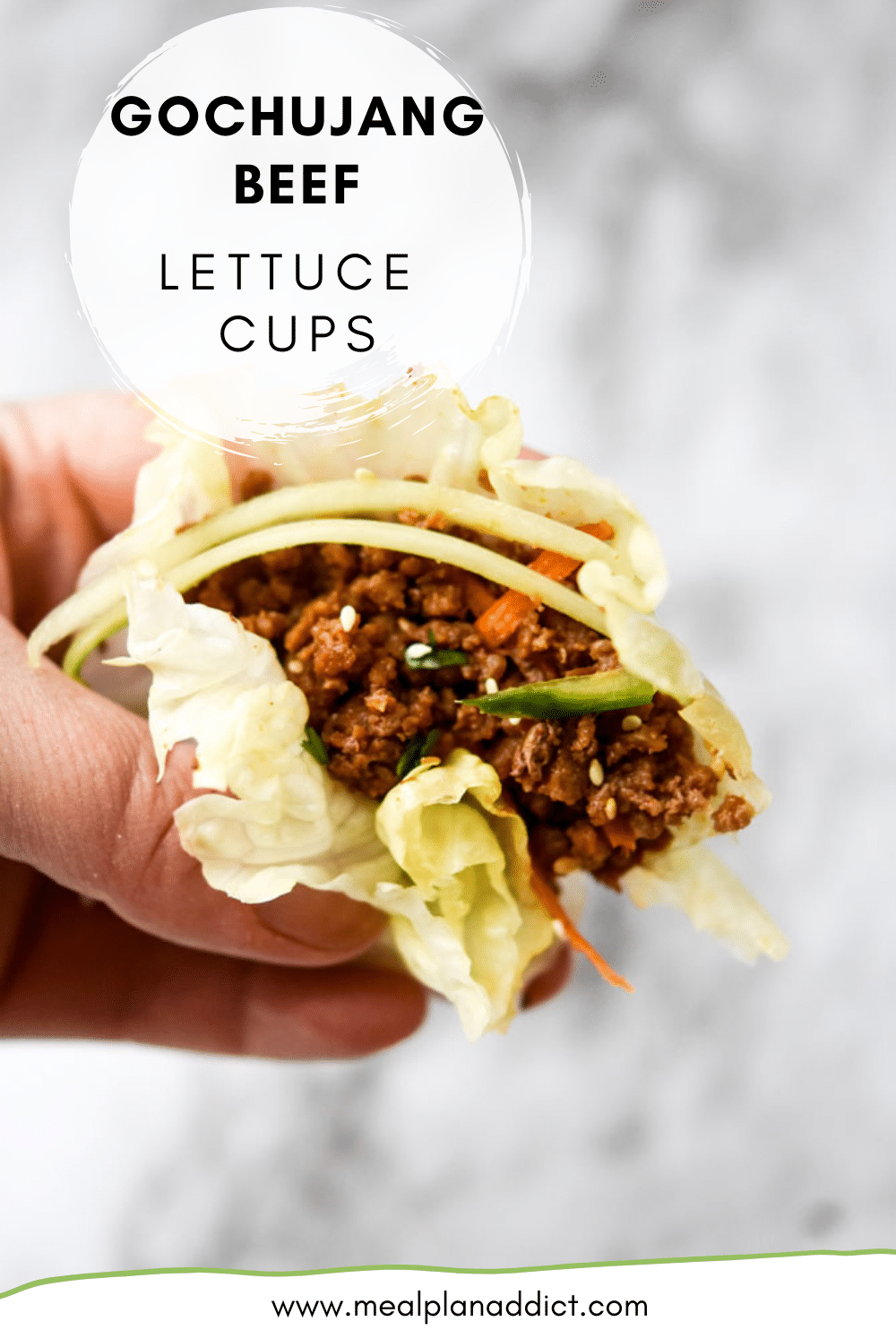 Gochujang Beef Lettuce Cups