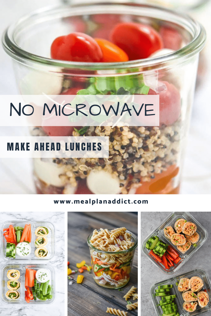 No Microwave make ahead lunches