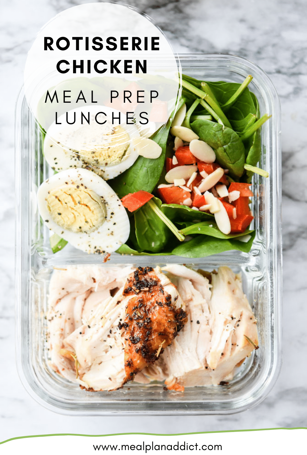 Rotisserie Chicken Meal Prep Lunches