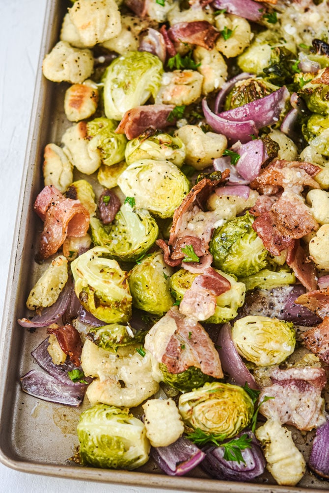 Sheet-Pan-Gnocchi-brussels-spouts-cooked-on-the-pan