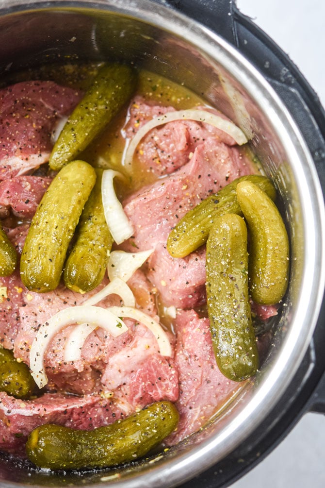 pickle beef ingredients raw in instant pot