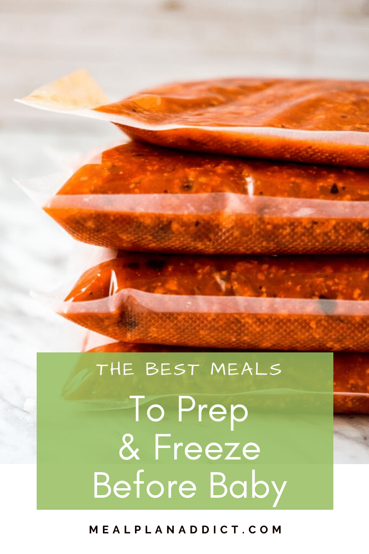 The best meals to prep & freeze before baby