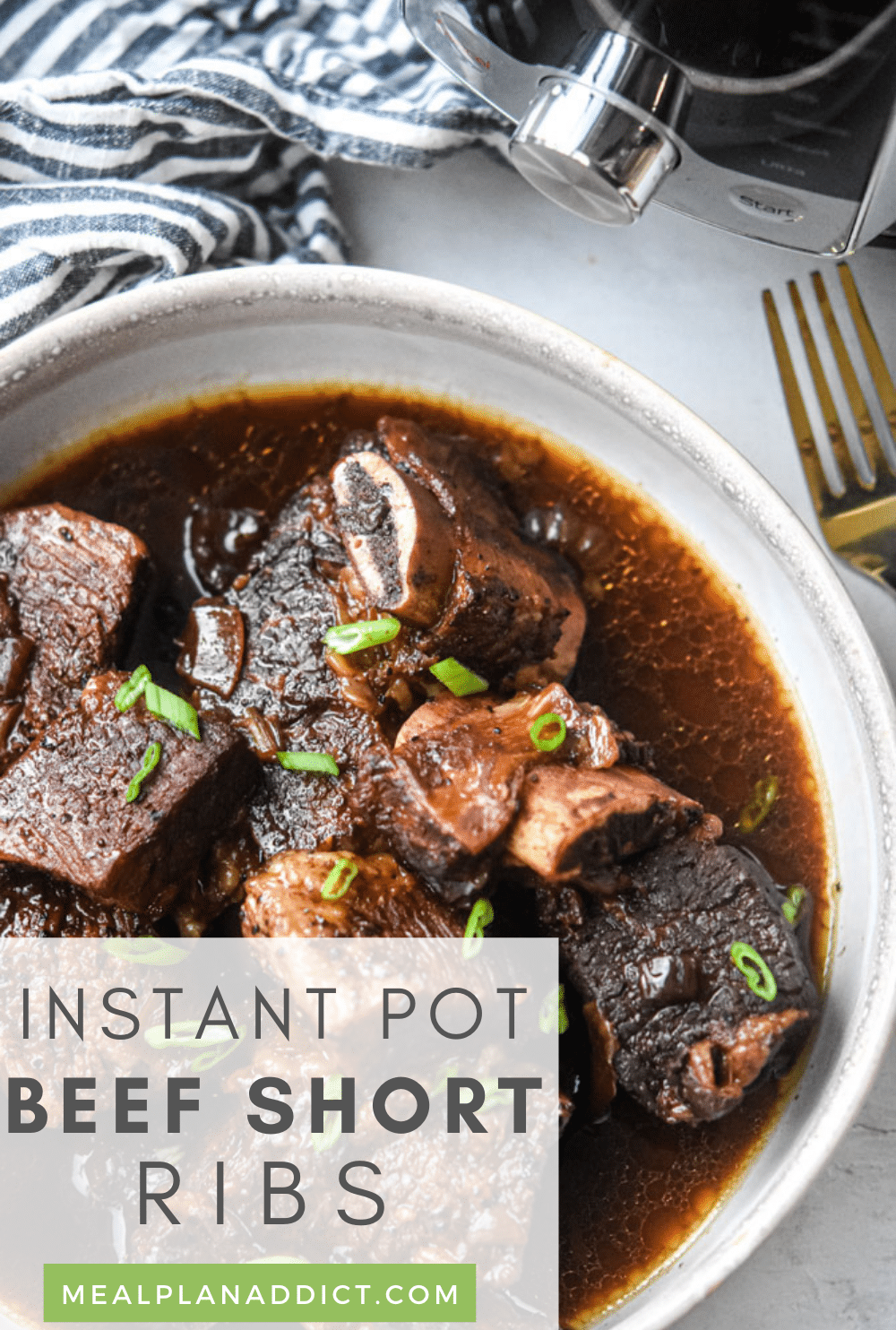 Beef short ribs pin for Pinterest