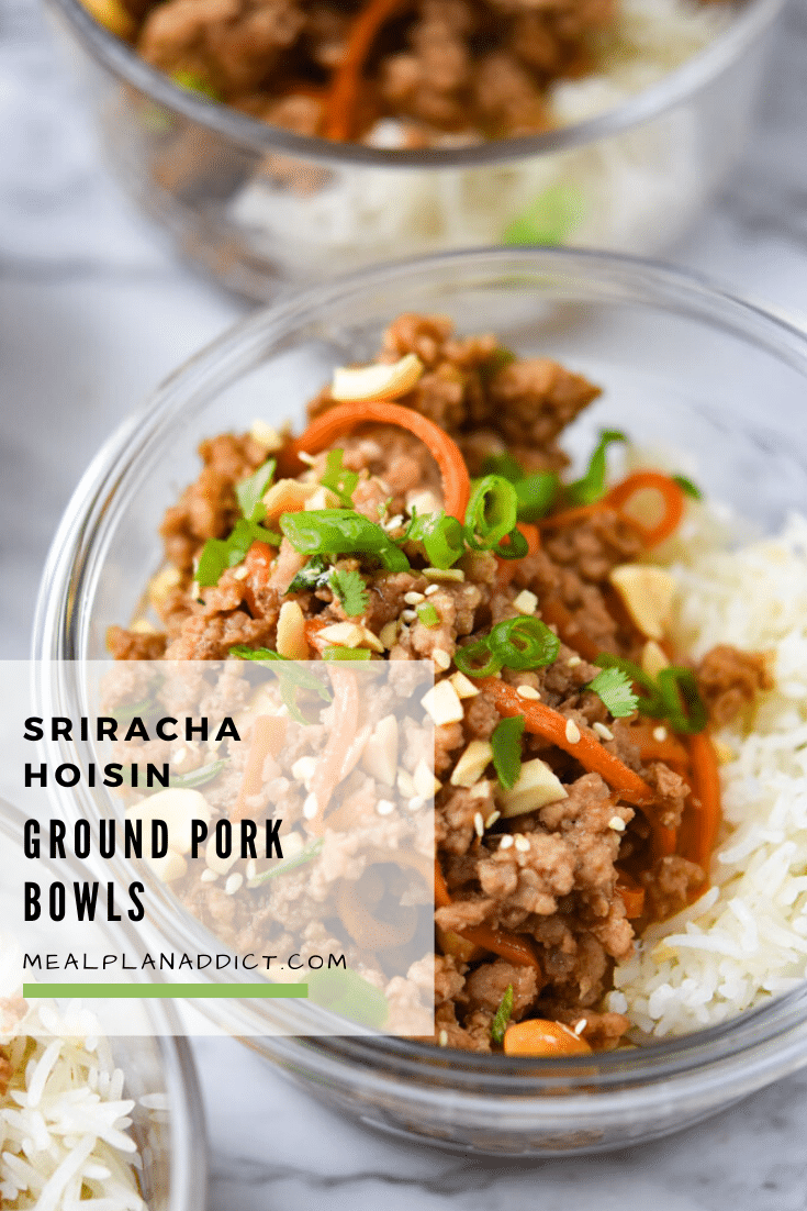 Sriracha Hoisin Ground Pork Bowls