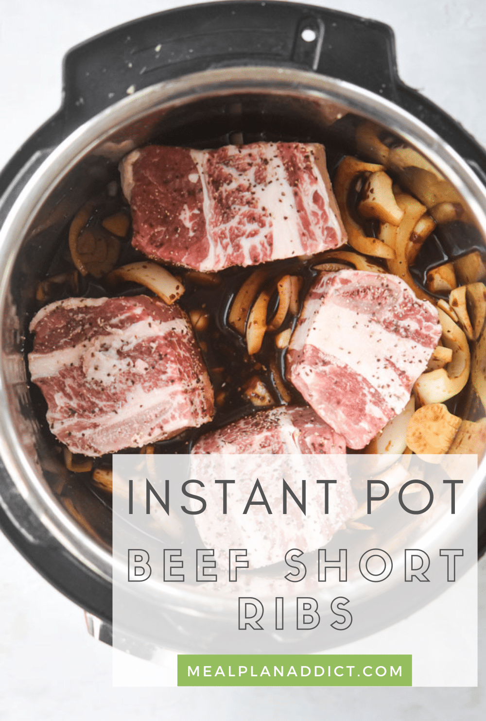 Beef short ribs pin for Pinterest