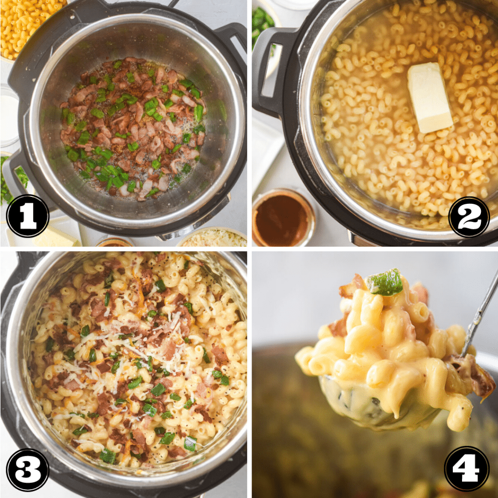 process for how to make jalapeno bacon mac and cheese