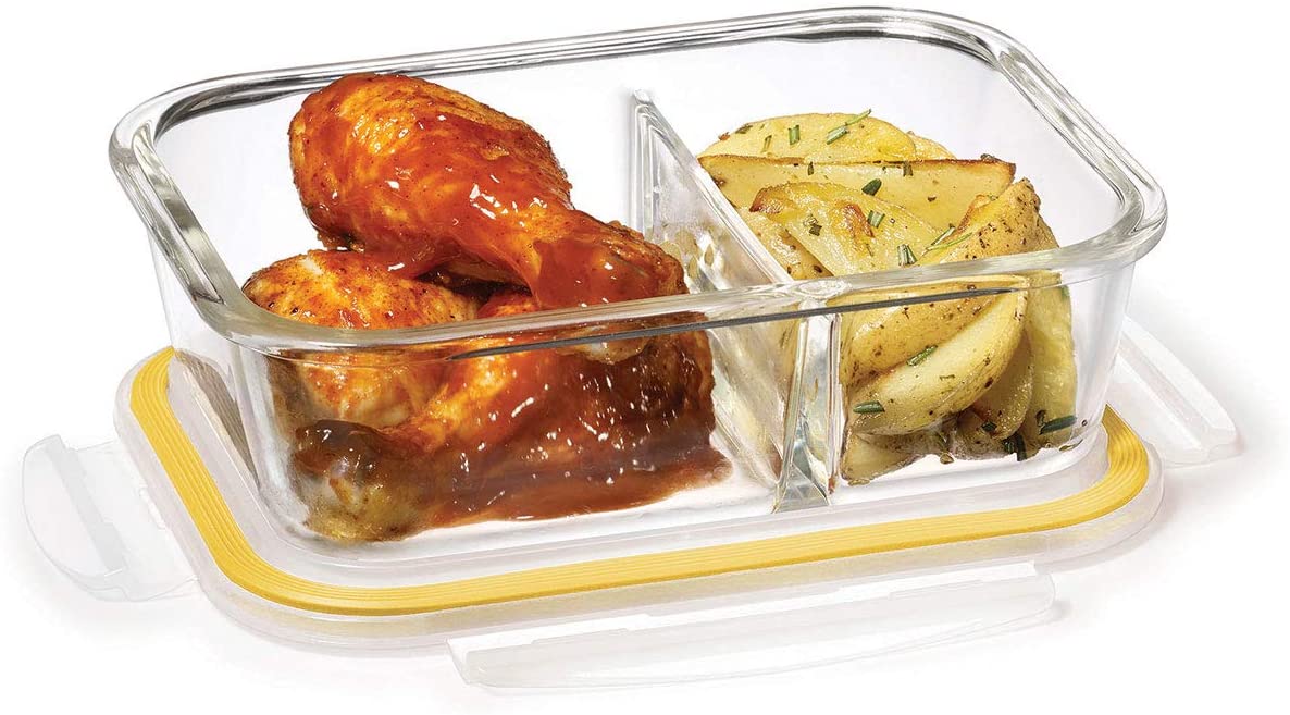 Starfrit Glass 2 Compartment Glass Container (32oz)
