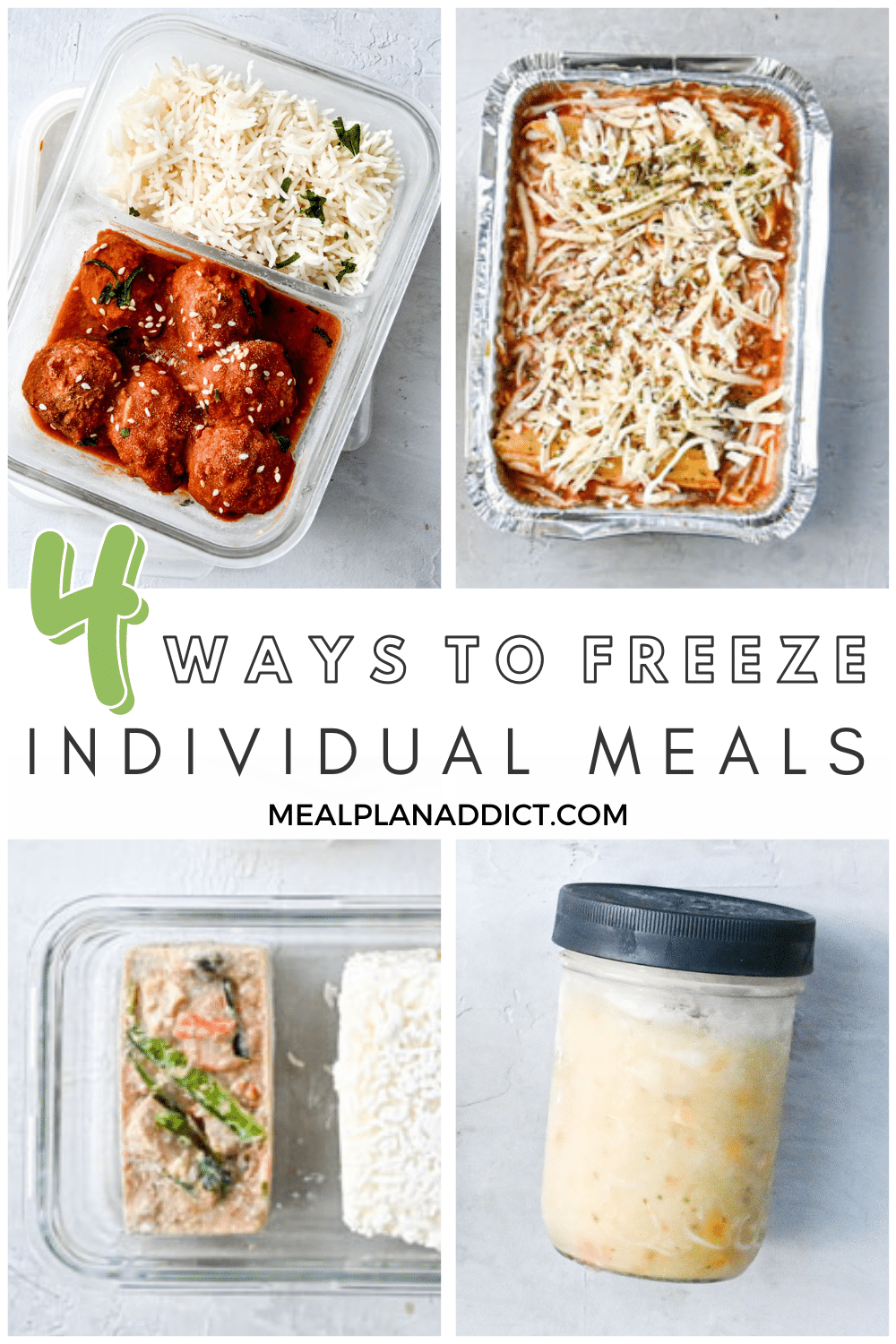 4 Ways to Freeze Individual Meals