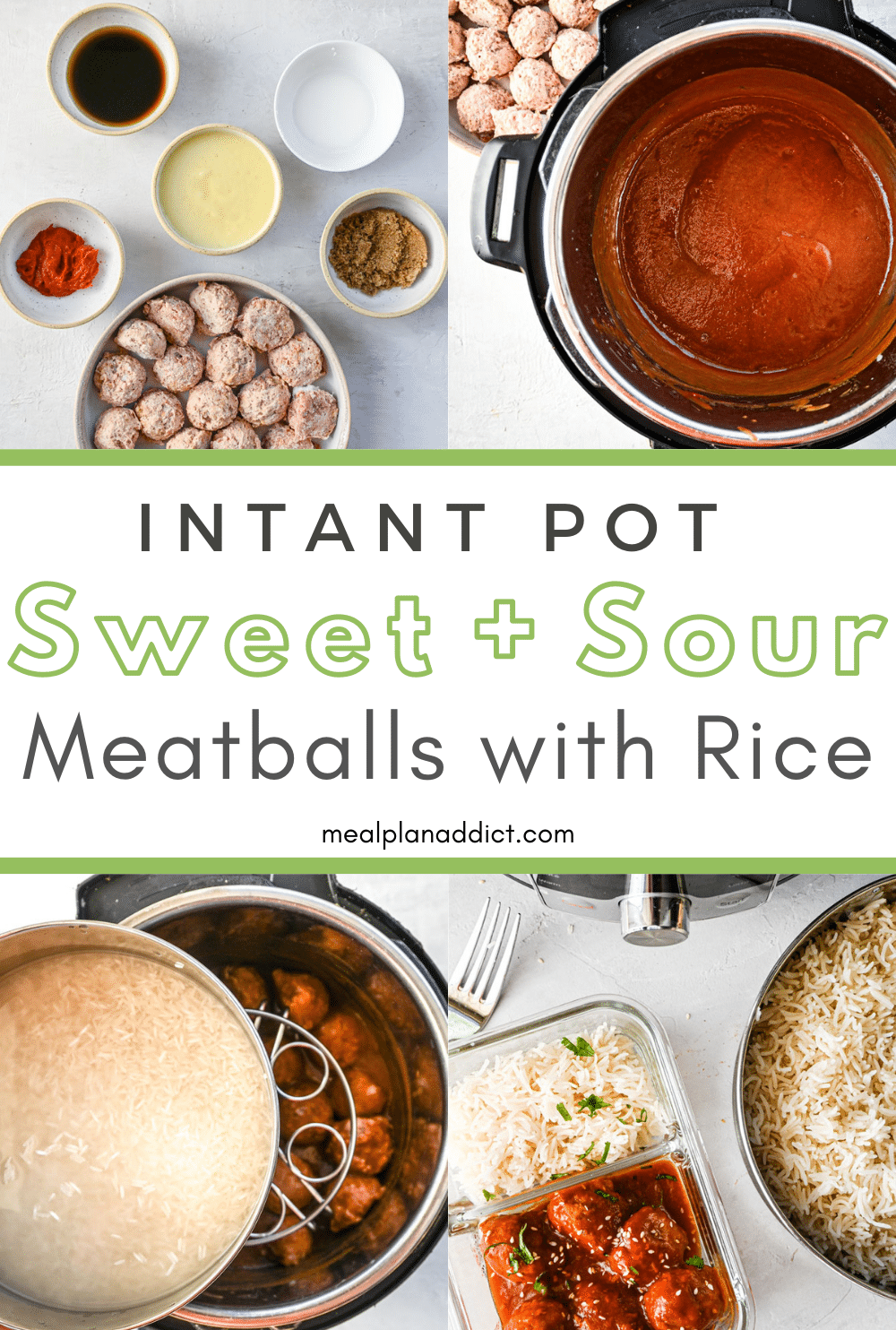 Meatballs with rice pin for Pinterest