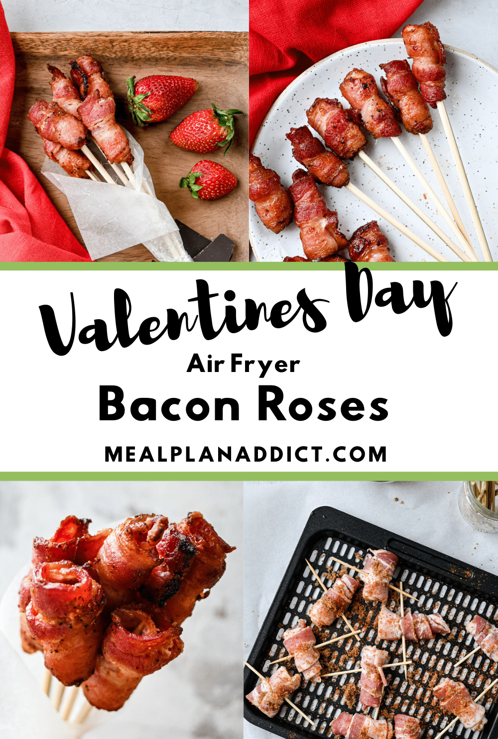 Valentines day bacon roses