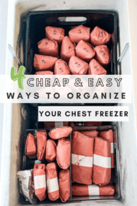 4 cheap and easy ways to organize your chest freezer