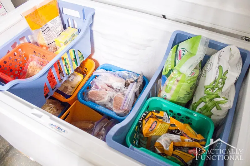 Freezer Organization Storage Bins, Hanging Basket & Dividers for Chest