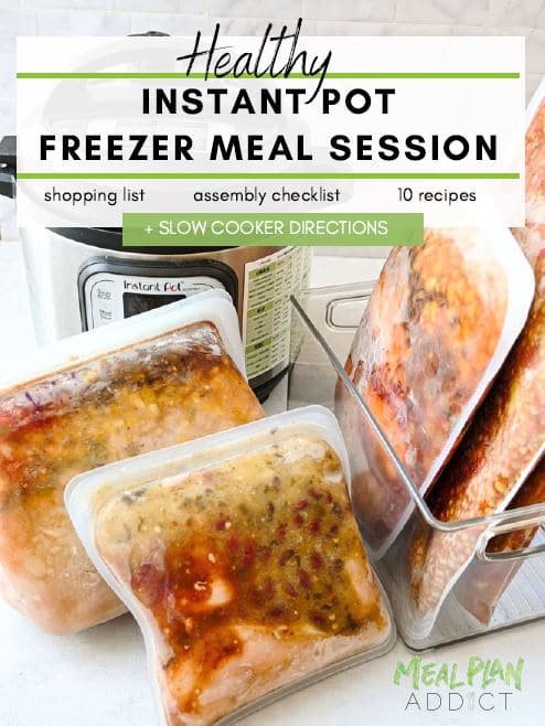 Healthy Instant Pot Freezer Meal Session ebook - Meal Plan Addict