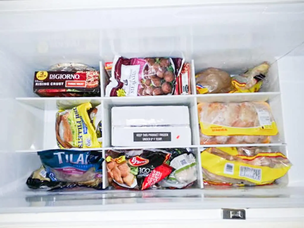 4 Cheap & Easy Ways to Organize a Chest Freezer - Meal Plan Addict