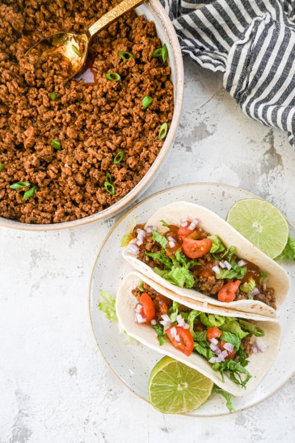Instant Pot Ground Beef Taco Meat {Fresh or Frozen Ground Beef} Meal