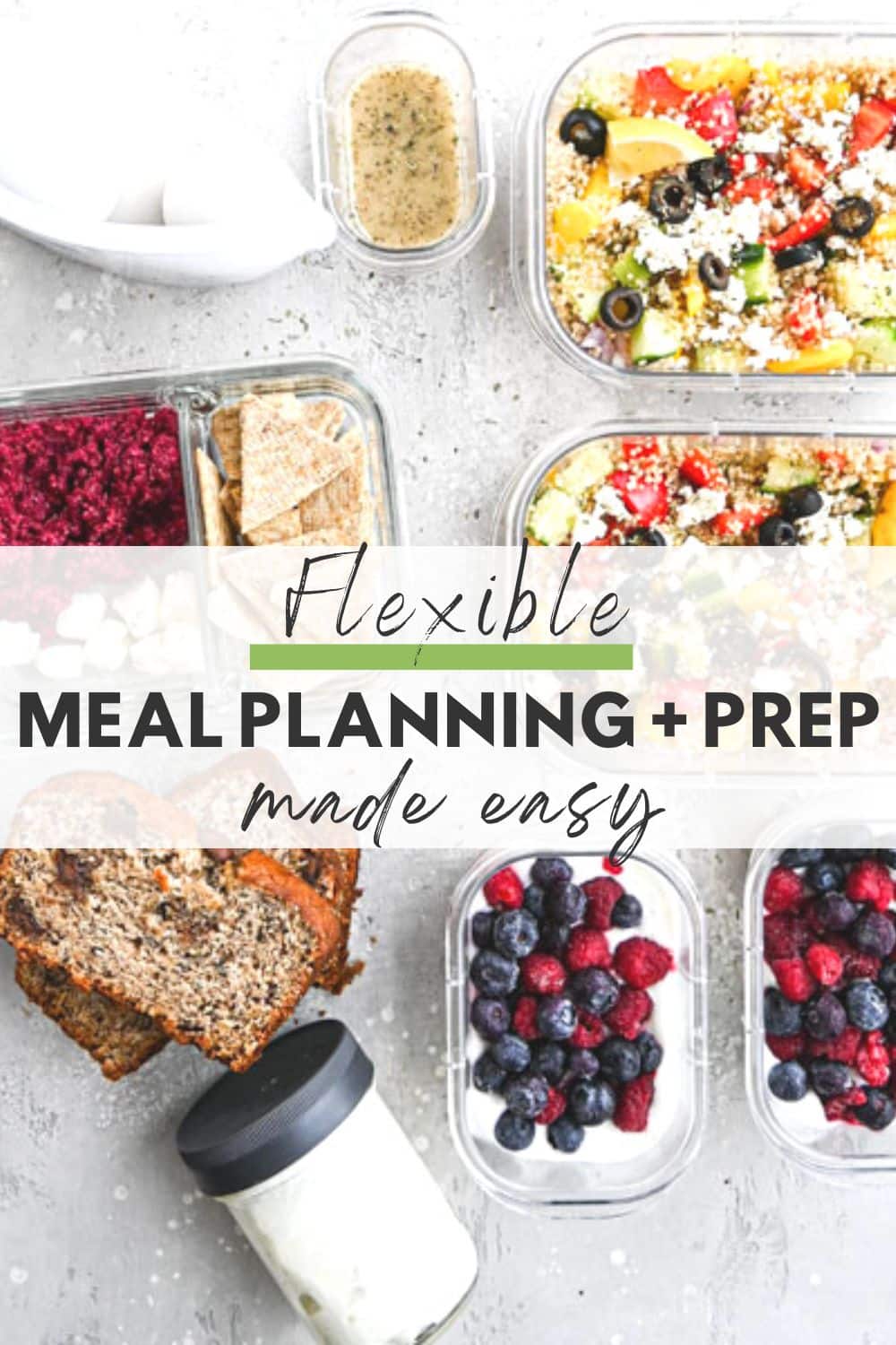 How to do Flexible Meal Planning and Prep {no stress, no cooking all Sunday!}