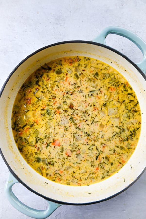 Dill Radish Soup - Meal Plan Addict