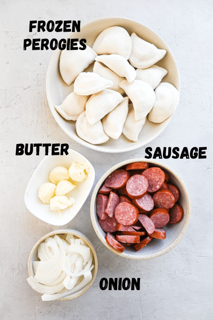 sausage perogy foil packet Ingredients