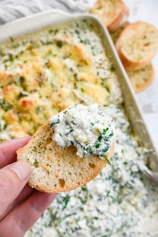 Healthy Spinach and Artichoke Dip {no mayo, no sour cream} Meal Plan