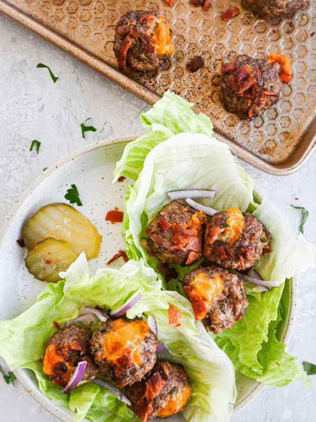 Freezer Friendly Bacon Cheeseburger Meatballs