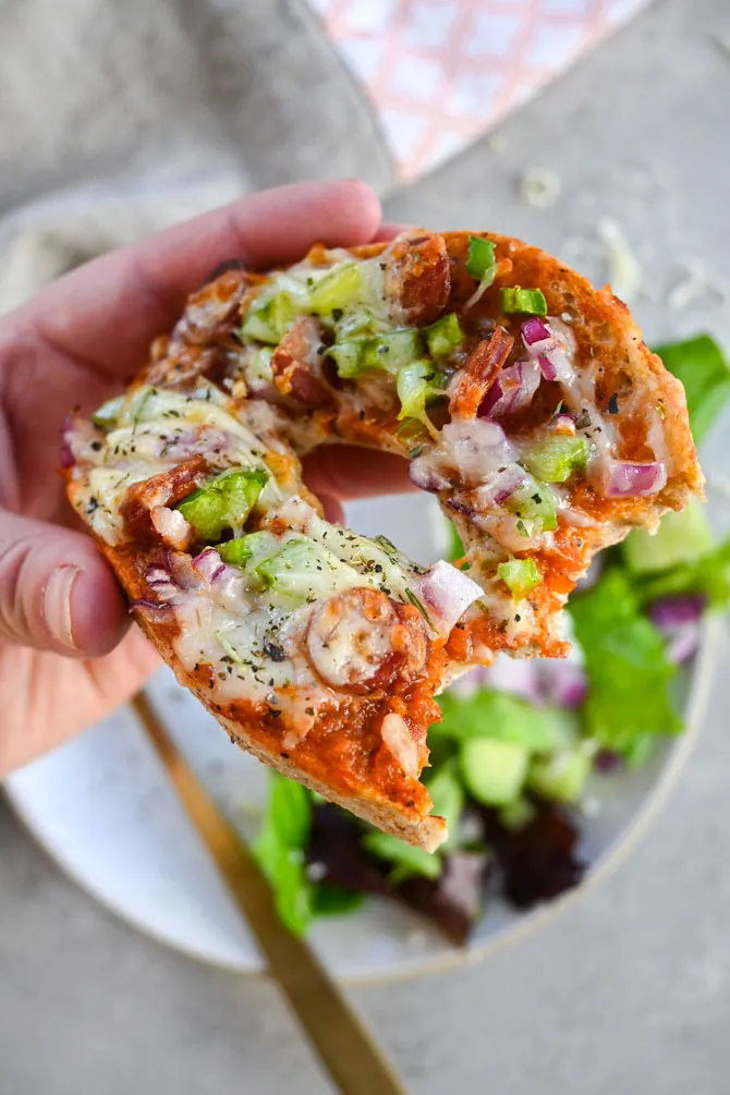 Freezer Bagel Pizzas